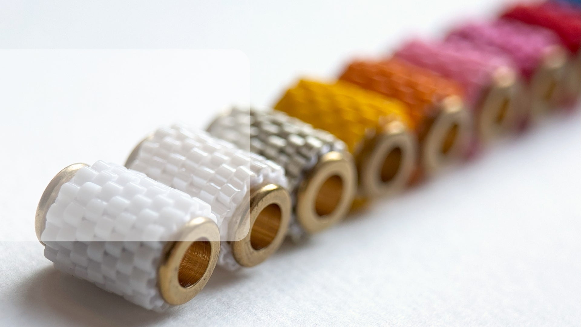 Colorful handmade beaded pendants - Fleur Du Jour