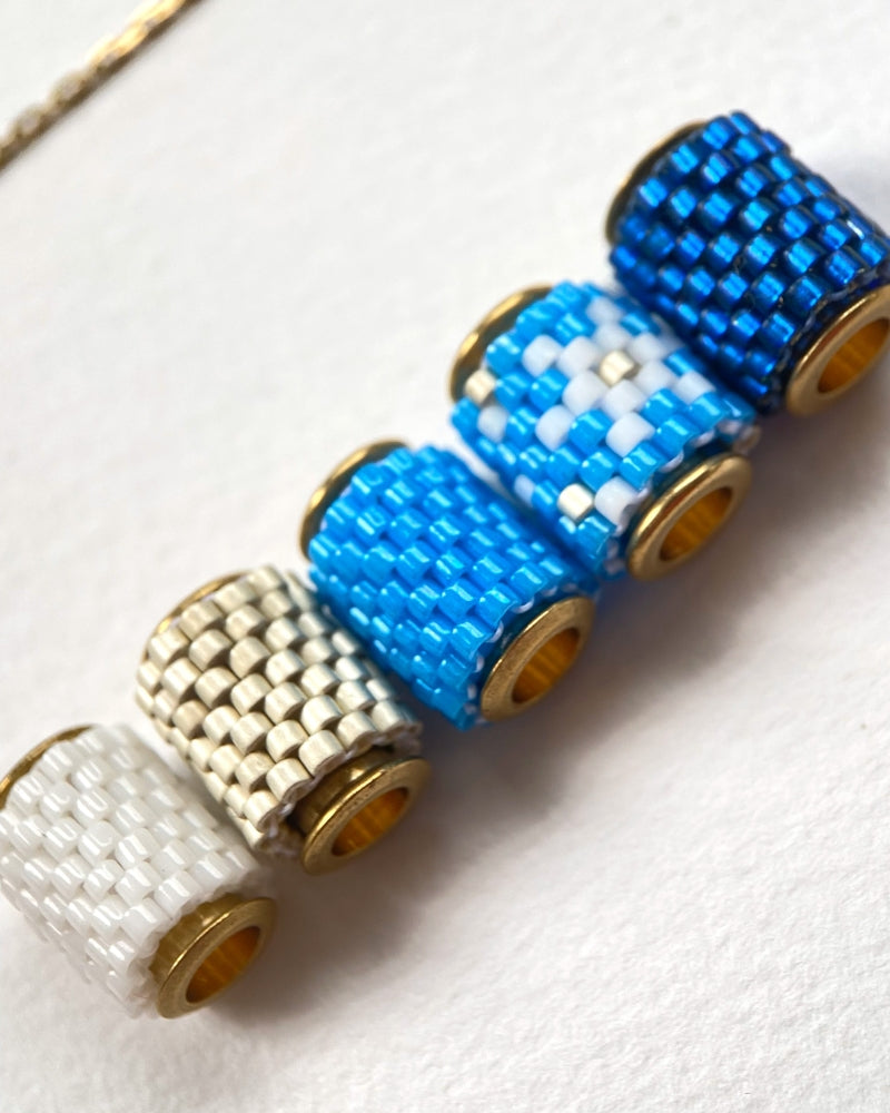 Winter style beaded pendants - Fleur Du Jour