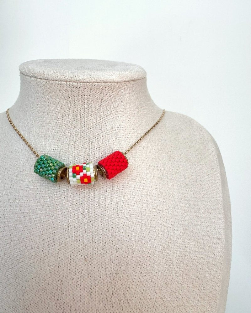 Ringelblume Trio-Halskette: Charmante Eleganz - Fleur Du Jour