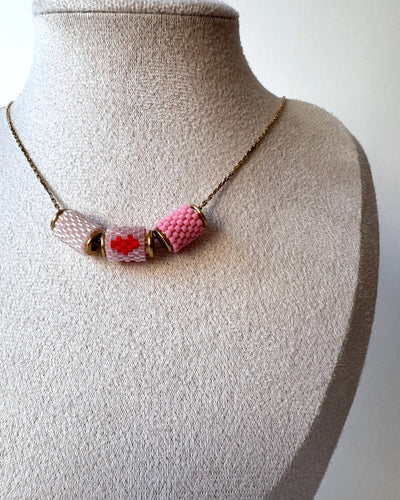 Valentinstag Charm Halskette - Fleur Du Jour