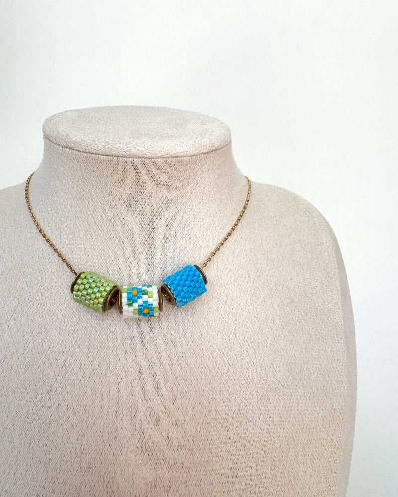 Vergissmeinnicht Trio-Halskette - Fleur Du Jour