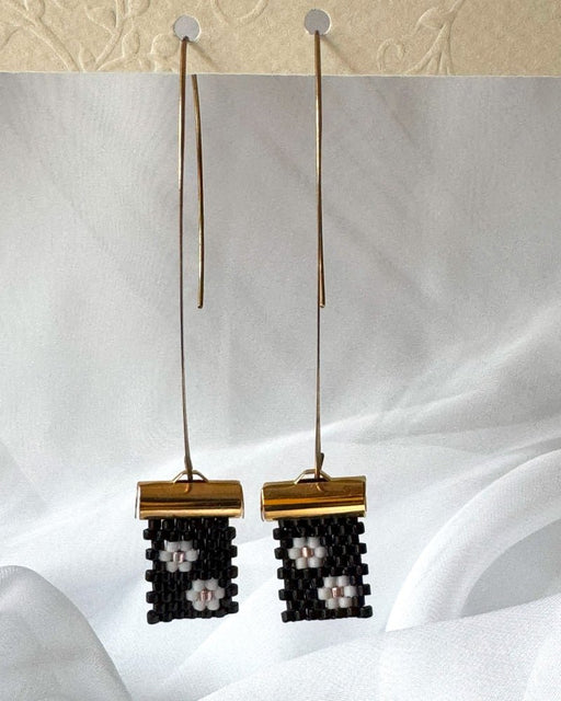 Christrose Perlen-Ohrringe – Hängend - Blumenohrringe - Fleur Du Jour