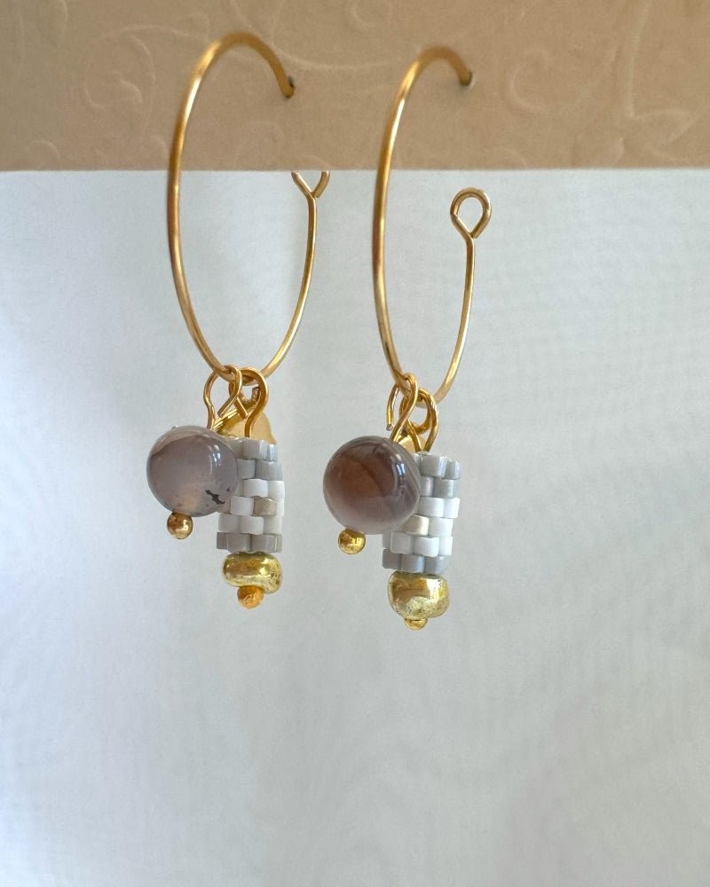 Edelweiß-Creolen: Dein individueller Ohrringstil für jede Tageslaune! - Blumenohrringe - Fleur Du Jour