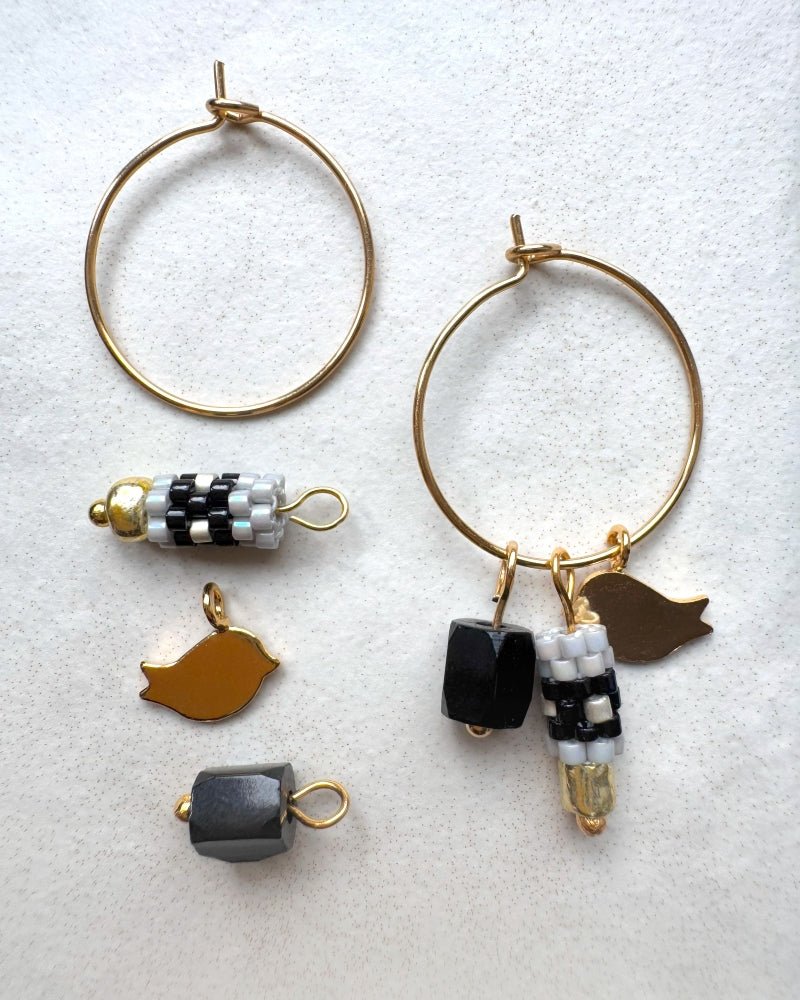 Edelweiß-Creolen: Dein individueller Ohrringstil für jede Tageslaune! - Blumenohrringe - Fleur Du Jour