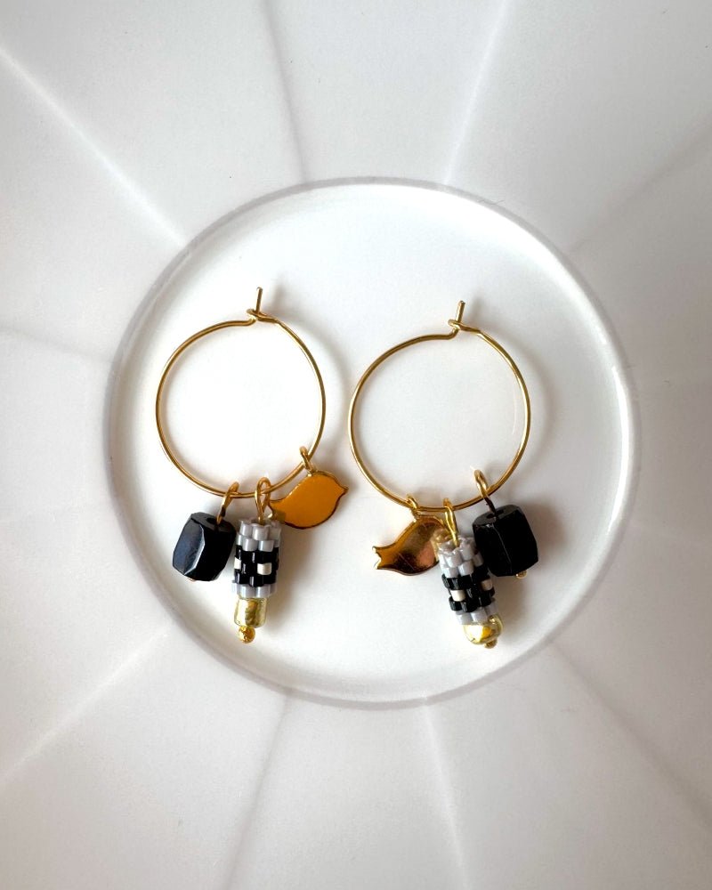 Edelweiß-Creolen: Dein individueller Ohrringstil für jede Tageslaune! - Blumenohrringe - Fleur Du Jour