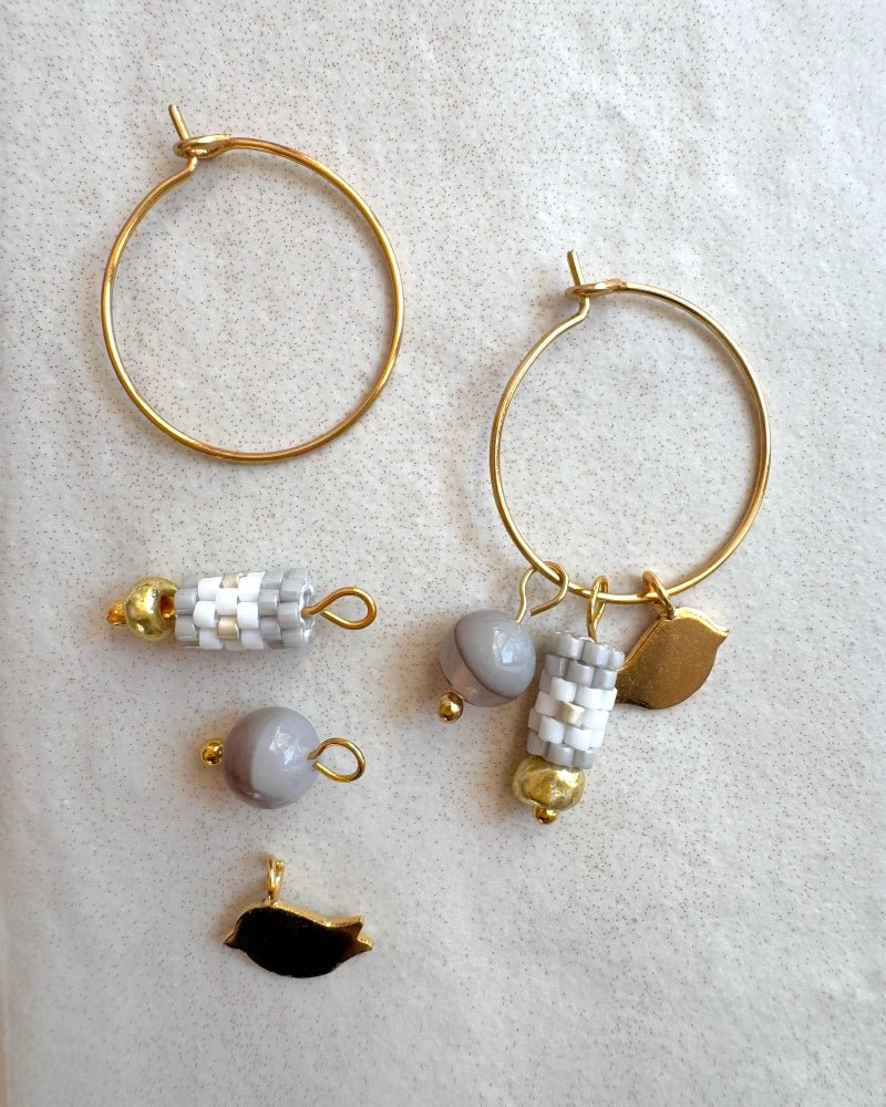 Edelweiß-Creolen: Dein individueller Ohrringstil für jede Tageslaune! - Blumenohrringe - Fleur Du Jour