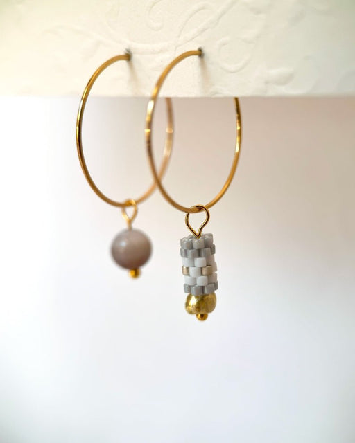 Edelweiß-Creolen: Dein individueller Ohrringstil für jede Tageslaune! - Blumenohrringe - Fleur Du Jour