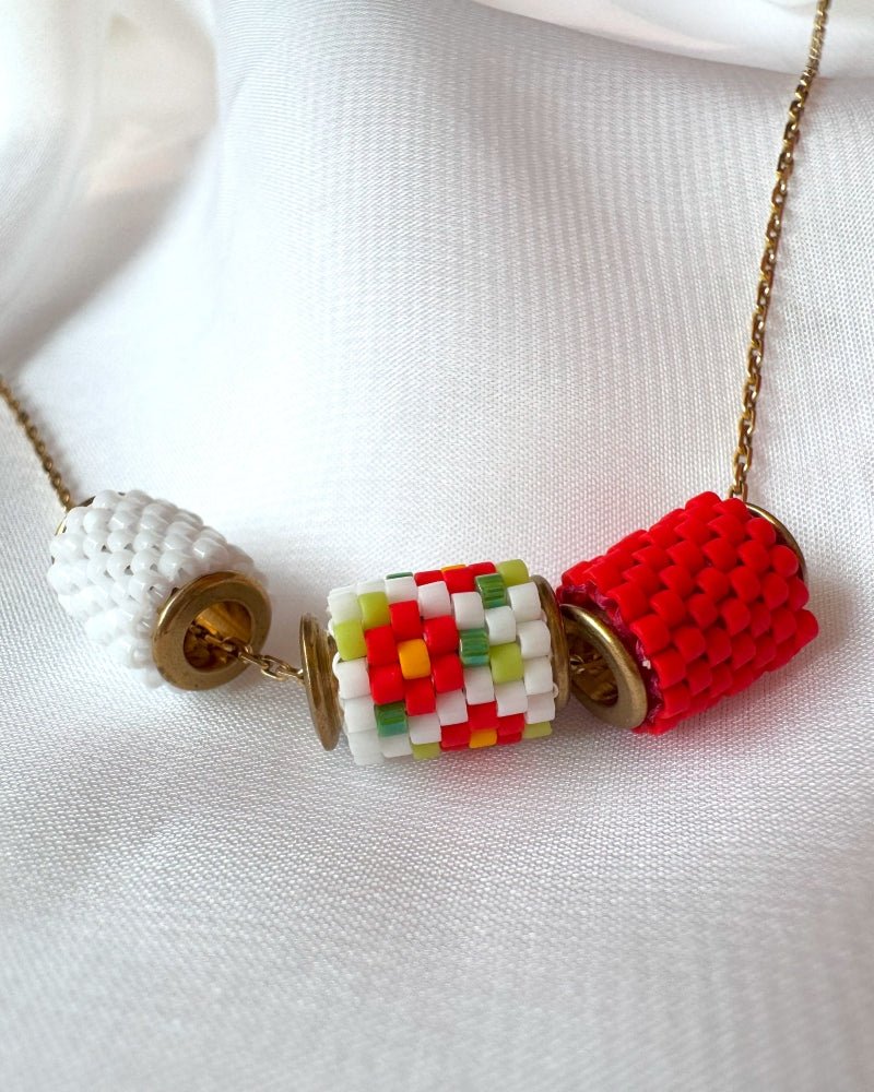 Ringelblume Trio-Halskette: Charmante Eleganz - Fleur Du Jour