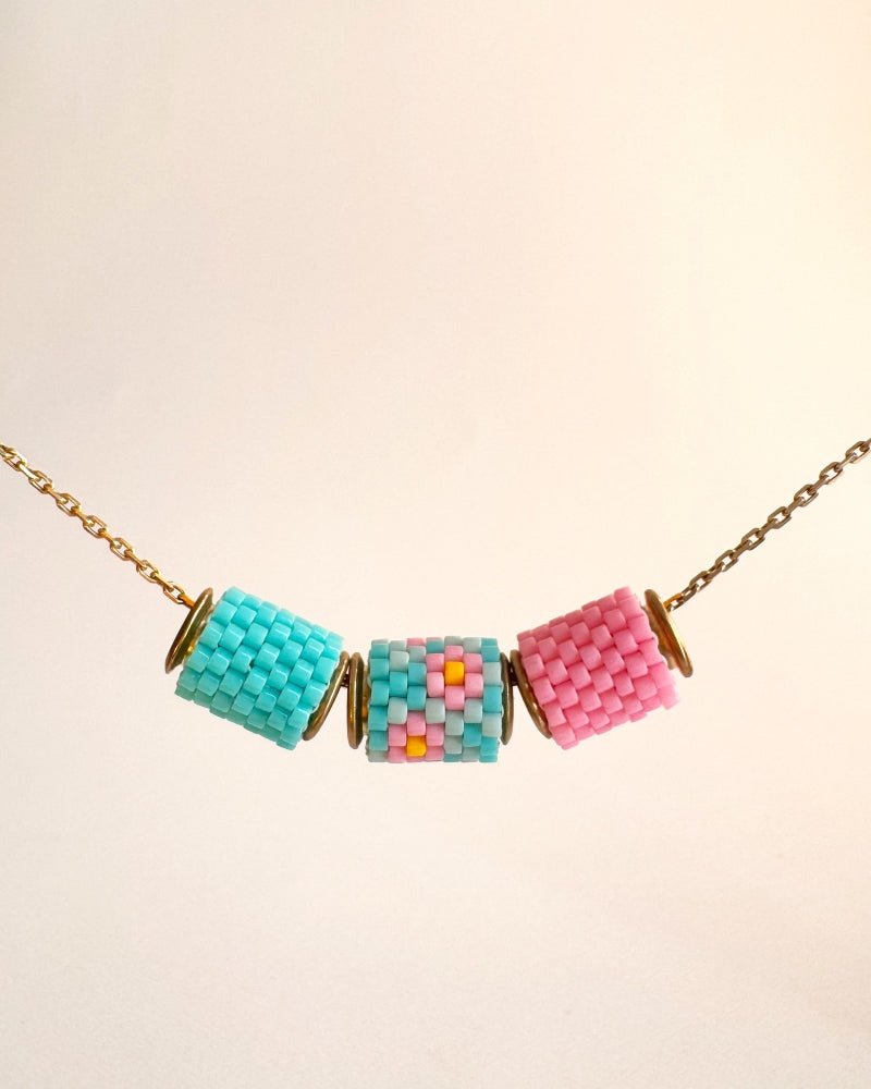 Rosen Trio - Zauberhafte Halskette - Fleur Du Jour