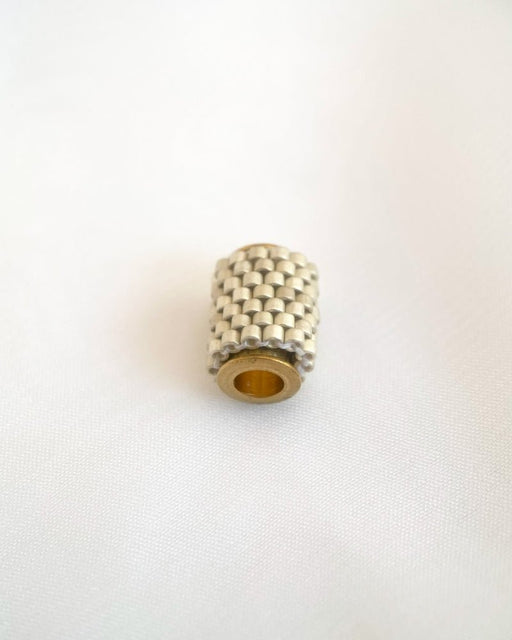 Winterzauber - Perlenanhänger in Schneeweiß und Blau - Blumenanhänger - Fleur Du Jour