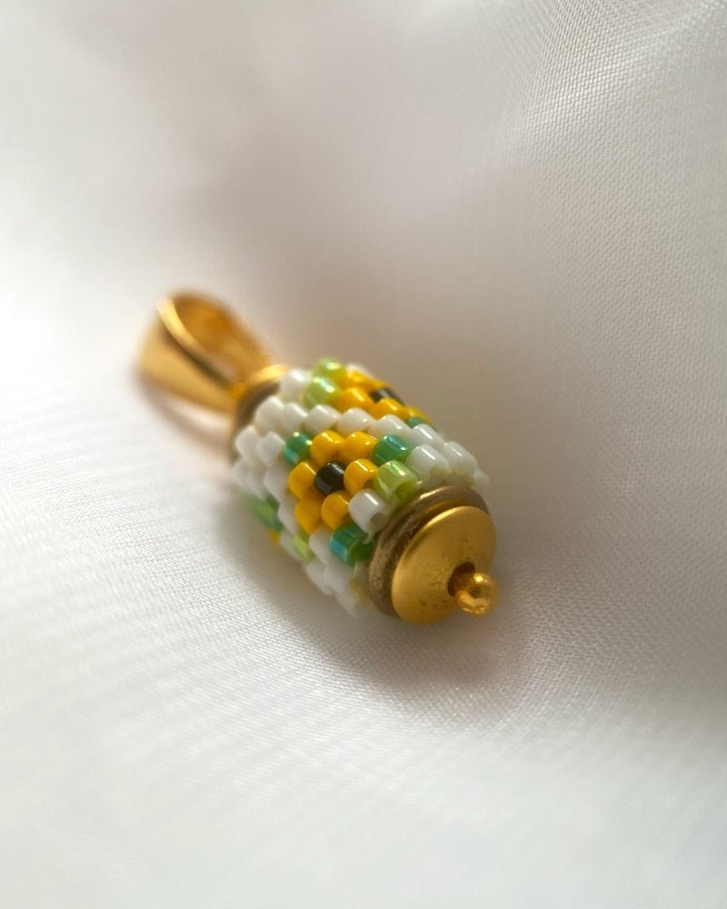 Sonnenblume Perlenanhänger – Zylindrisch - Fleur Du Jour - Anhänger