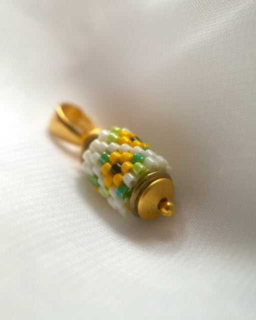 Sonnenblume Perlenanhänger – Zylindrisch - Fleur Du Jour - Anhänger