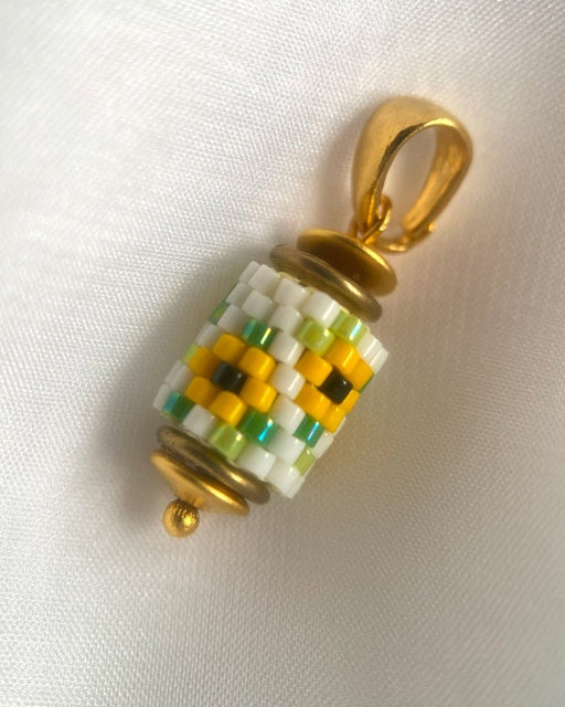 Sonnenblume Perlenanhänger – Zylindrisch - Fleur Du Jour - Anhänger