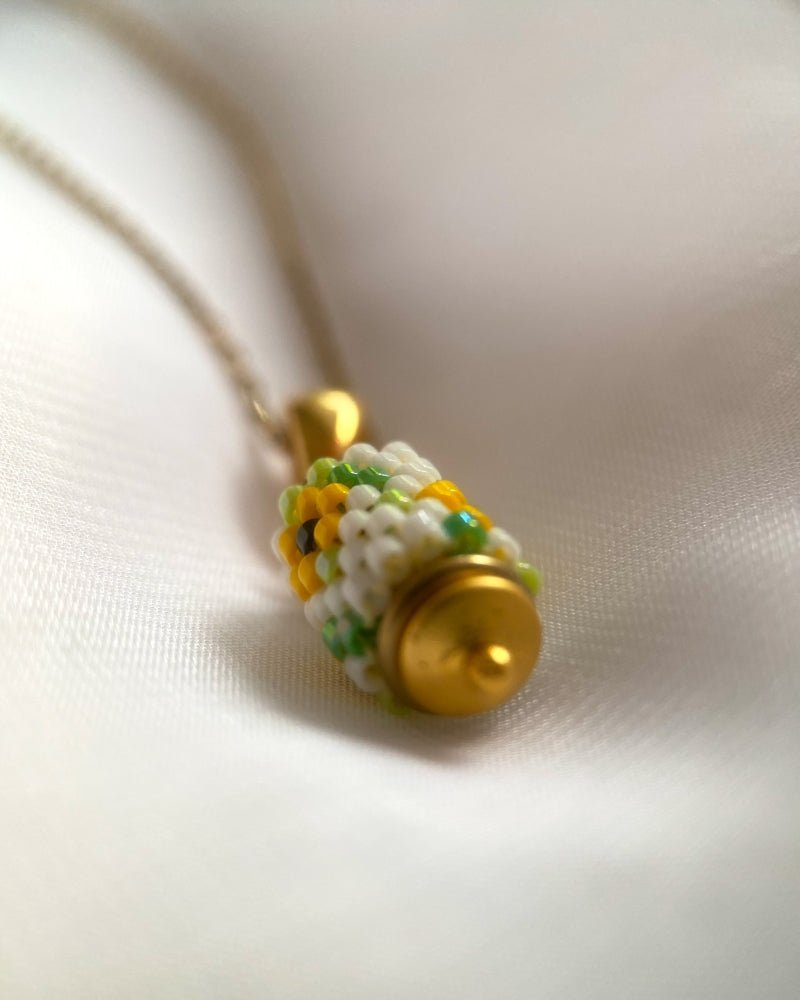 Sonnenblume Perlenanhänger – Zylindrisch - Fleur Du Jour - Anhänger