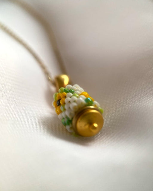 Sonnenblume Perlenanhänger – Zylindrisch - Fleur Du Jour - Anhänger