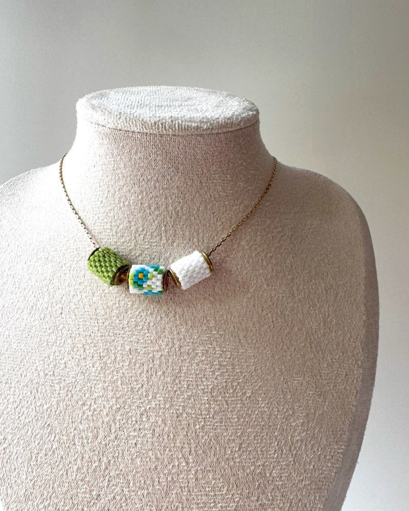 Vergissmeinnicht Trio-Halskette - Fleur Du Jour