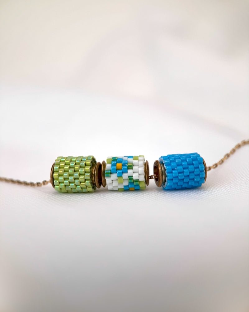 Vergissmeinnicht Trio-Halskette - Fleur Du Jour