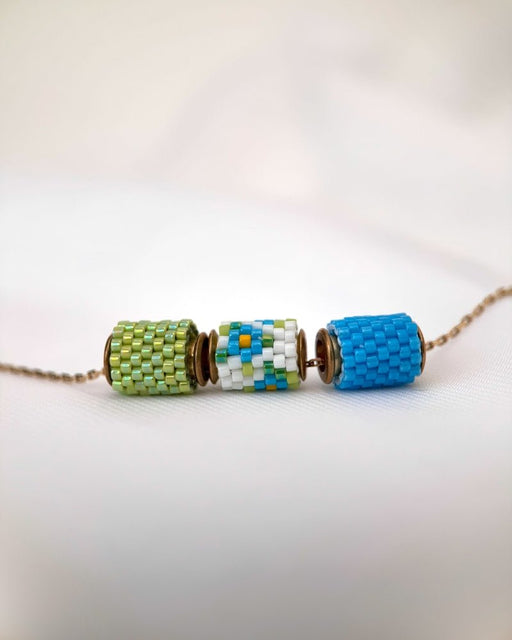 Vergissmeinnicht Trio-Halskette - Fleur Du Jour